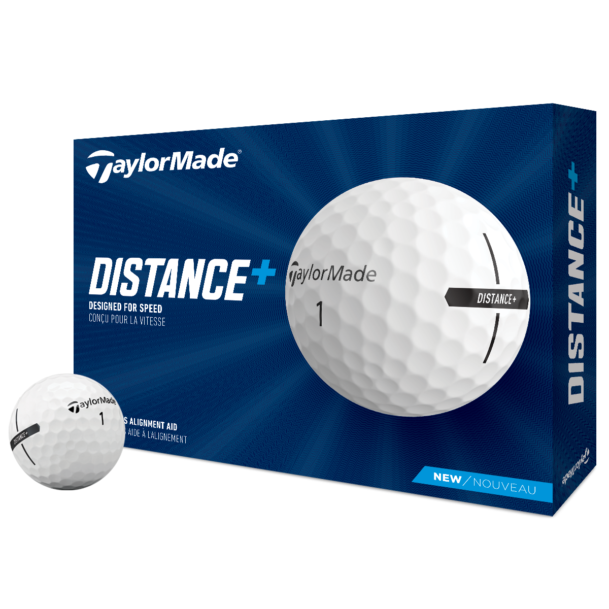 Taylormade | Golf Balls | Distance + | White | incl RSGolf logo