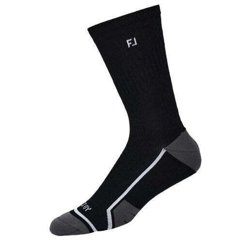 FootJoy 18690 TechDry Crew Black Single Sock